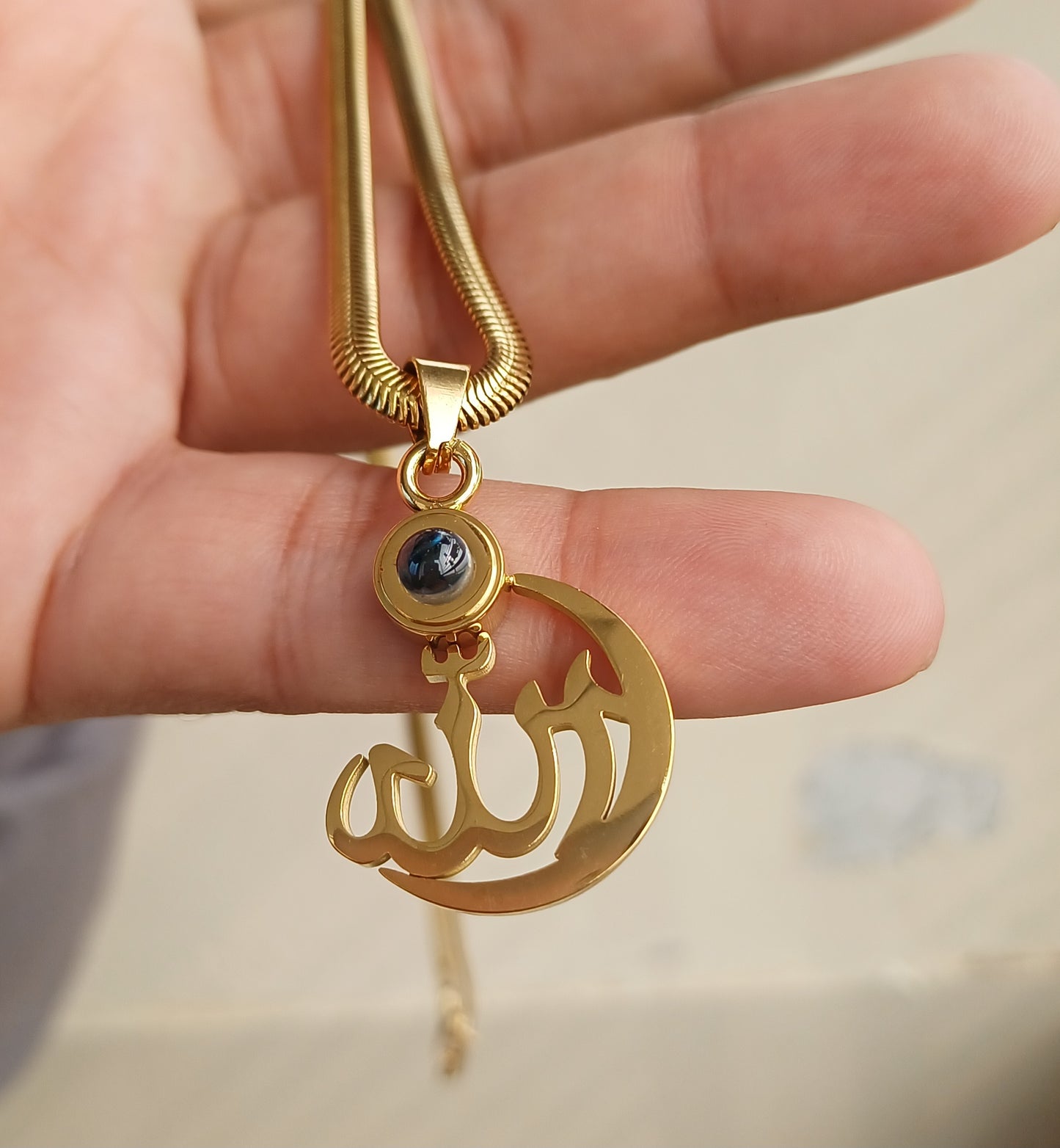 আল্লাহ বরকত লকেট গোল্ডেন কালার