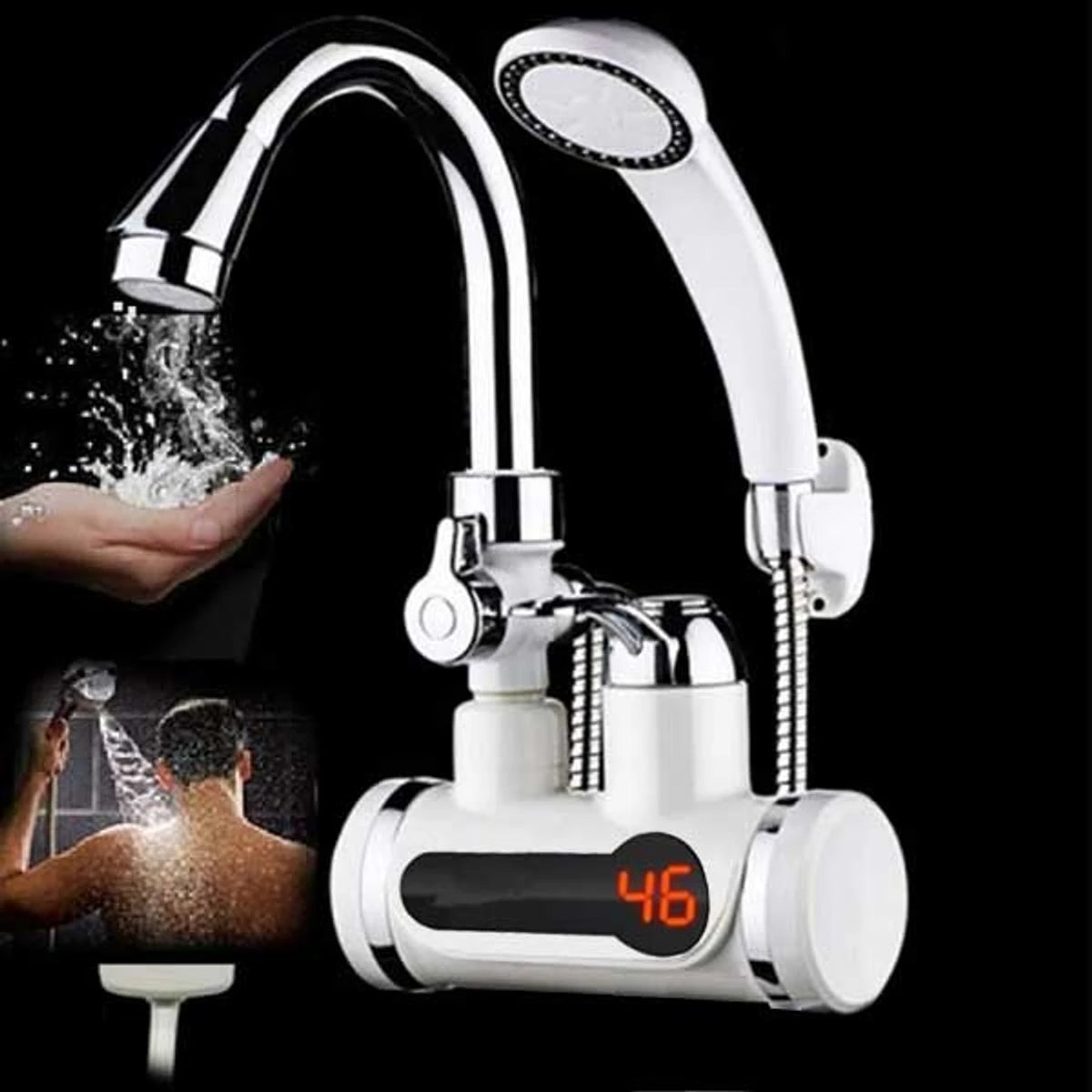 Hot Water Tap With Hand Shower
