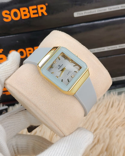 SOBER Ladies Premium Rectangle Dial Watch