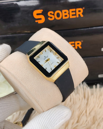 SOBER Ladies Premium Rectangle Dial Watch