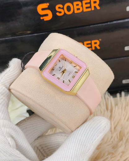 SOBER Ladies Premium Rectangle Dial Watch