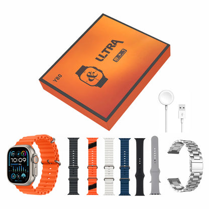 Y80 Ultra 8+1 Smartwatch Combo Pack